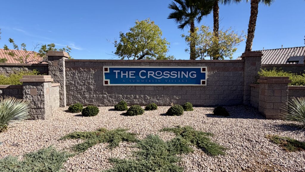 The Crossing Village Sign